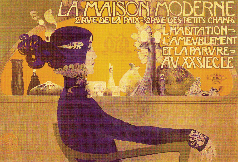 デザイン：「BLUE LADY」（La Maison Moderne）1900