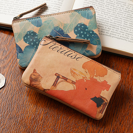 ラウンド Wポーチウォレット＜全8柄＞