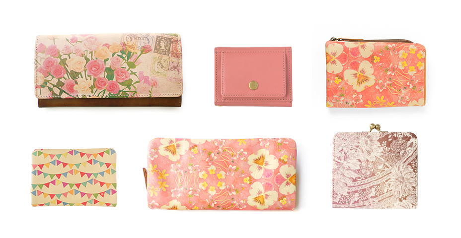 ピンクの財布