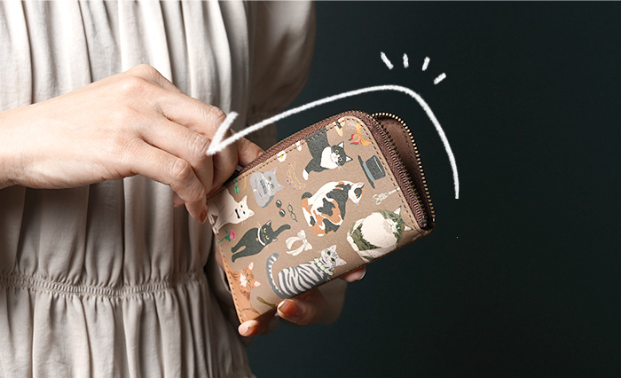 ラウンド L型キーケース バースデーキャッツの商品ページへ移動する