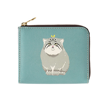 【アニマルズ】L字ファスナーウォレット｜マヌルネコ