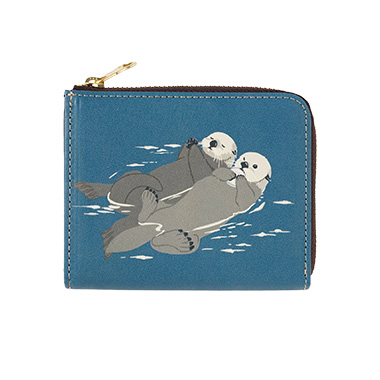 【アニマルズ】L字ファスナーウォレット｜ラッコ