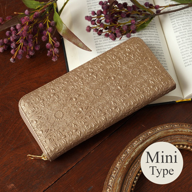 【モリス-アンティーク-】ミニラウンドファスナー長財布