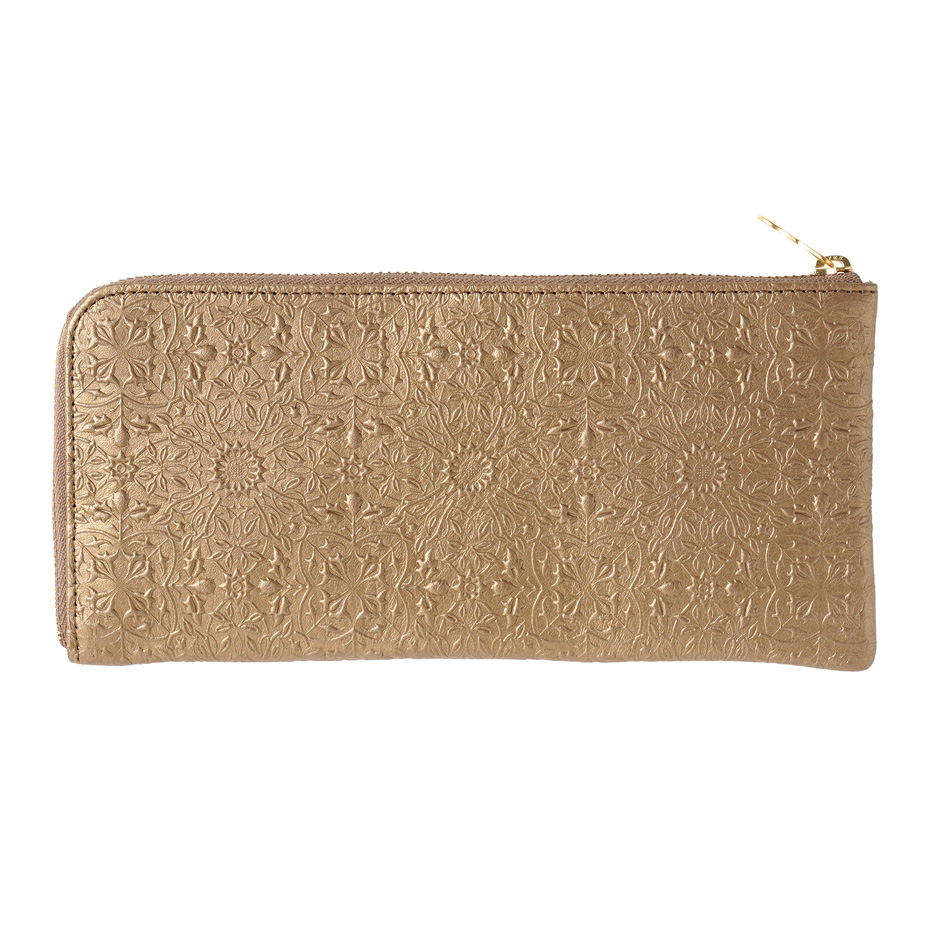 【モリス-アンティーク-】L字ファスナー長財布｜アンティークゴールド