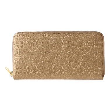 【モリス-アンティーク-】ラウンドファスナー長財布｜アンティークゴールド