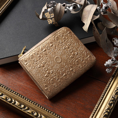 【モリス-アンティーク-】L字ファスナーウォレット