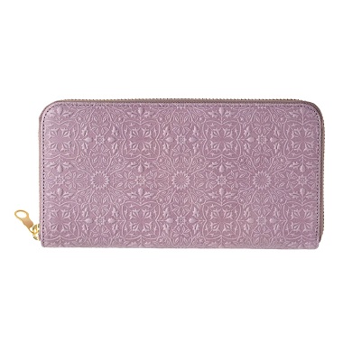【モリス】ラウンドファスナー長財布|クラシックパープル・モダングレー・ローズリーフ