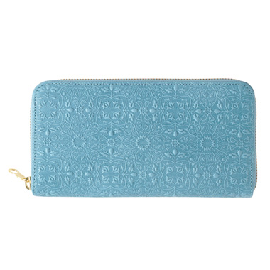 【モリス】ラウンドファスナー長財布｜サムシングブルー