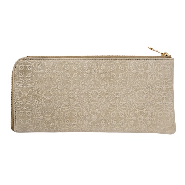 【モリス】L字ファスナー長財布｜アルビオンホワイト