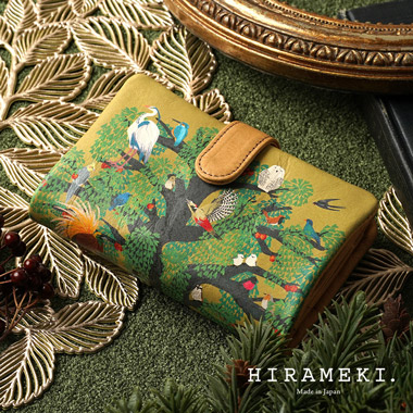 【ラウンド】ベロ付き折り財布|鳥の楽園"