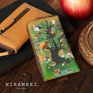 【ラウンド】L字ファスナーキーケース|鳥の楽園