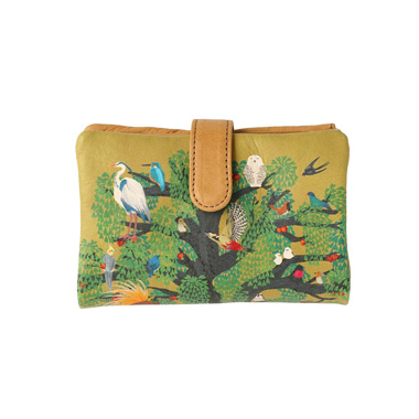 【ラウンド】ベロ付き財布|鳥の楽園