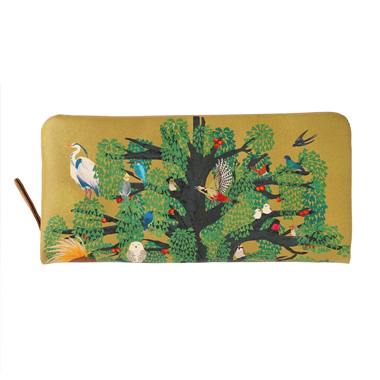 【ラウンド】ラウンドファスナー長財布|鳥の楽園