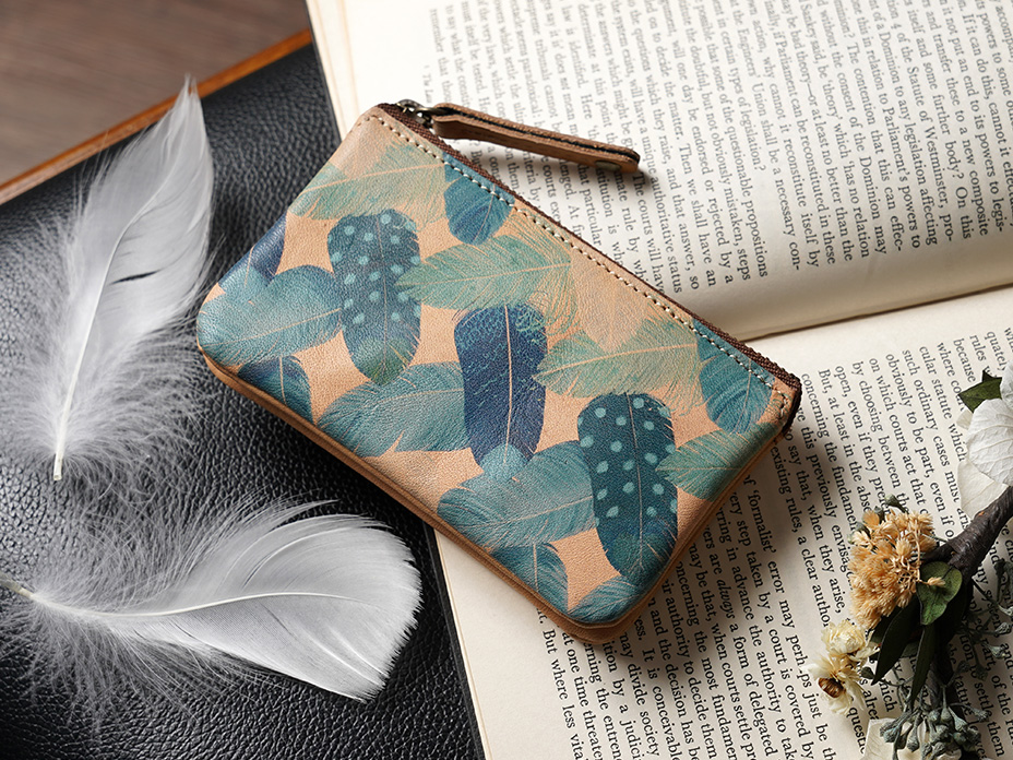 Round series Double Pouch Wallet