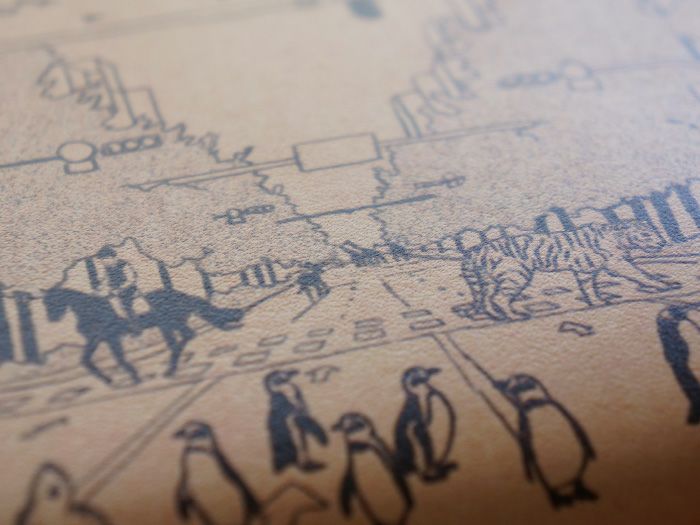 上質なヌメ革に、アートなデザインを 直接施したアートヌメレザーシリーズの、 長財布です。