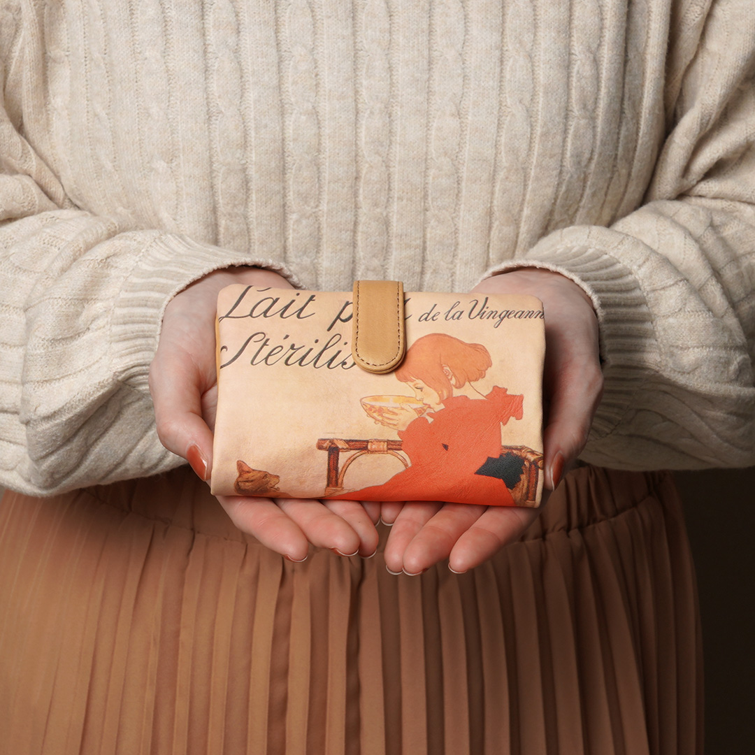 ベロ付き財布　スタンラン　ミルク