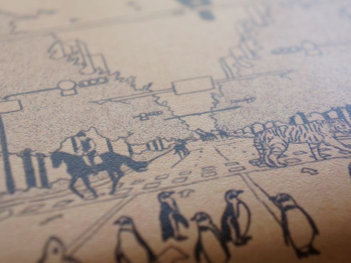 ヌメ革の面にアートを施しているので、 使うほどに革が飴色にエイジングし、 味わい深い革小物へと成長します。