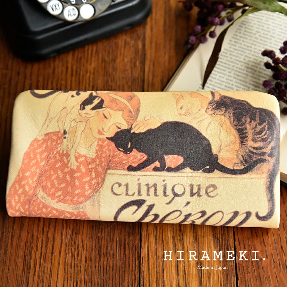 ラウンドファスナー長財布　スタンラン　イヌネコ