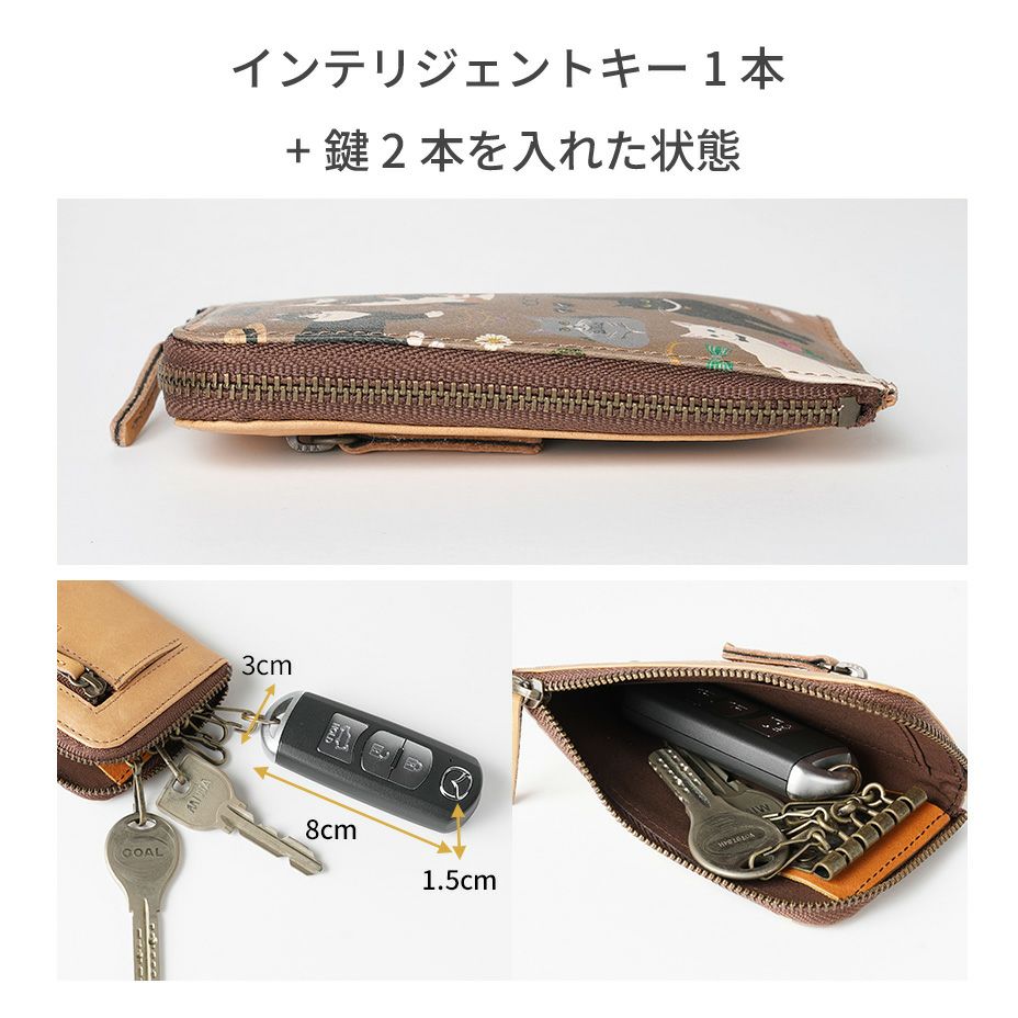 鍵を５つ収納可能。