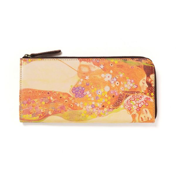名画のデザイン】本革L型長財布｜クリムト