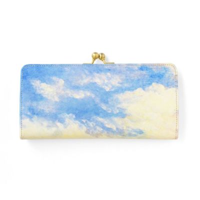 ホワイトキャンバス｜スリムガマグチ長財布【空】 | HIRAMEKI