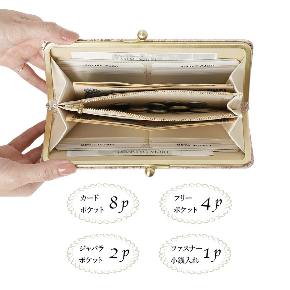ホワイトキャンバス｜スリムガマグチ長財布【空】 | HIRAMEKI