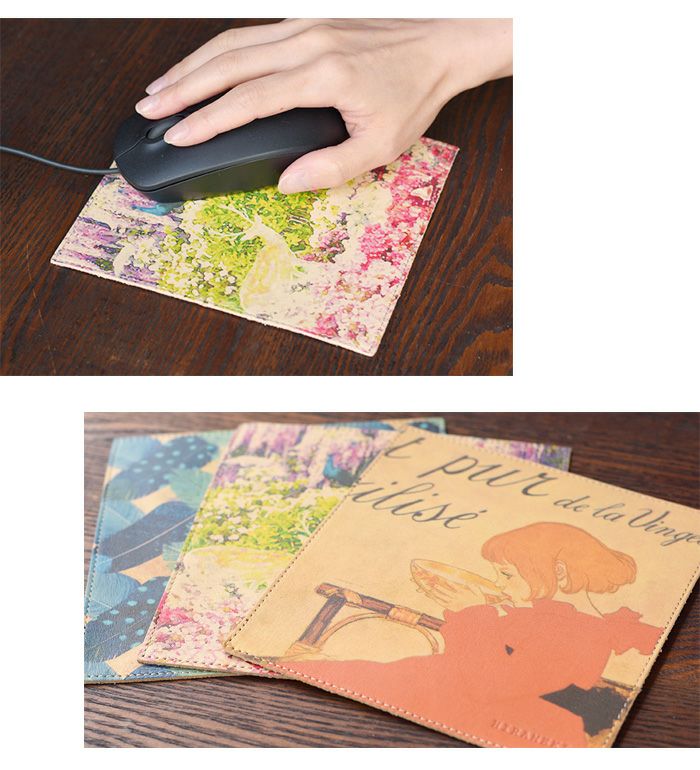 【会員ポイント交換景品】 レザーマウスパッド＜柄選択可＞