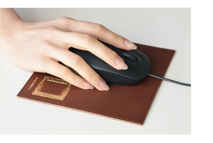 3,000ポイント交換景品】 レザーマウスパッド＜ブラウン・グリーン