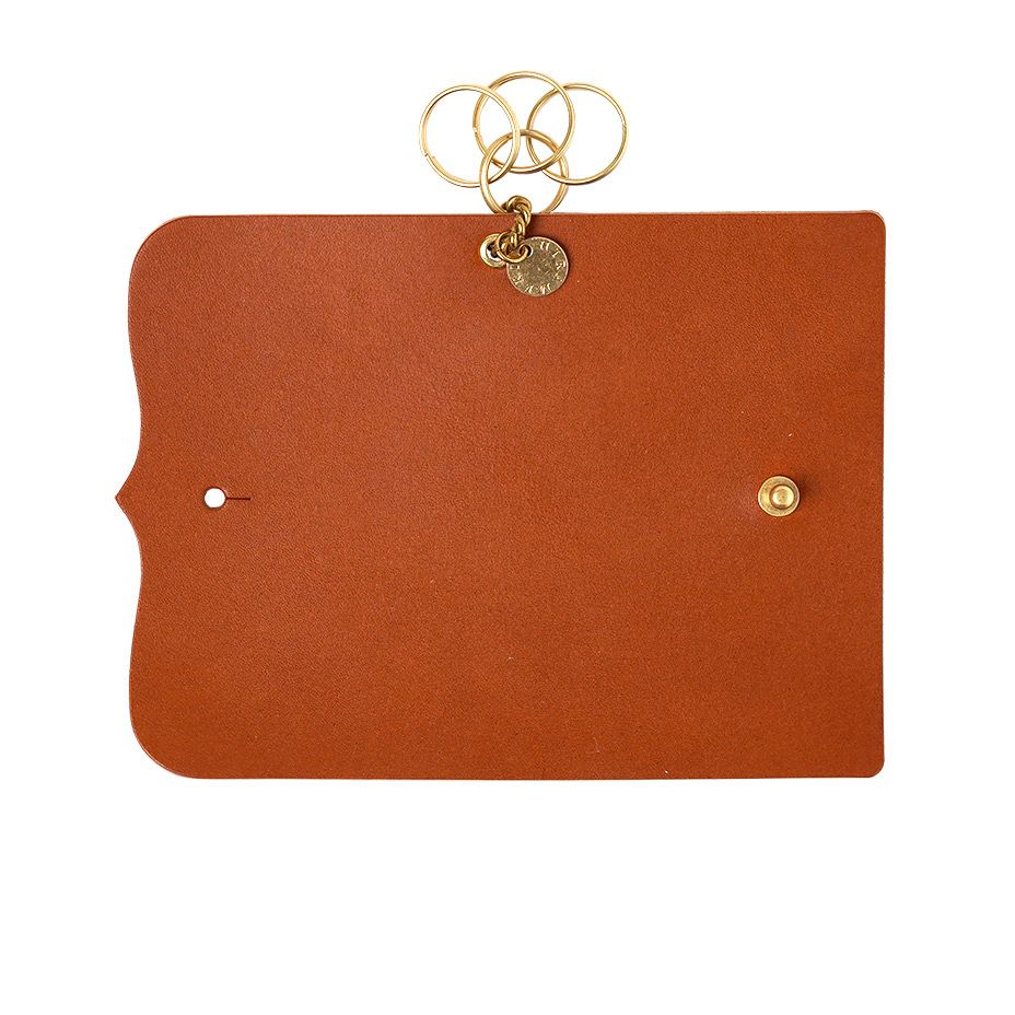 イタリアンレザーシリーズ　ロールキーケース　テラコッタ