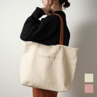 キャンバス◆トートバッグ＜アイボリー・オールドピンク＞
