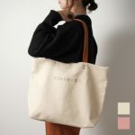 キャンバス◆トートバッグ＜アイボリー・オールドピンク＞