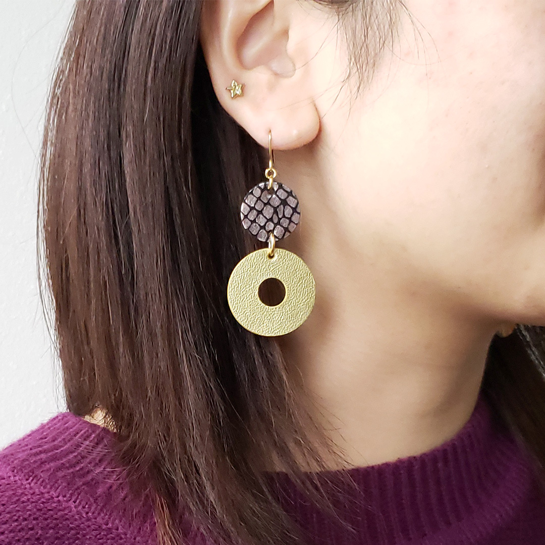 クリムト(Red flower)　ピアス