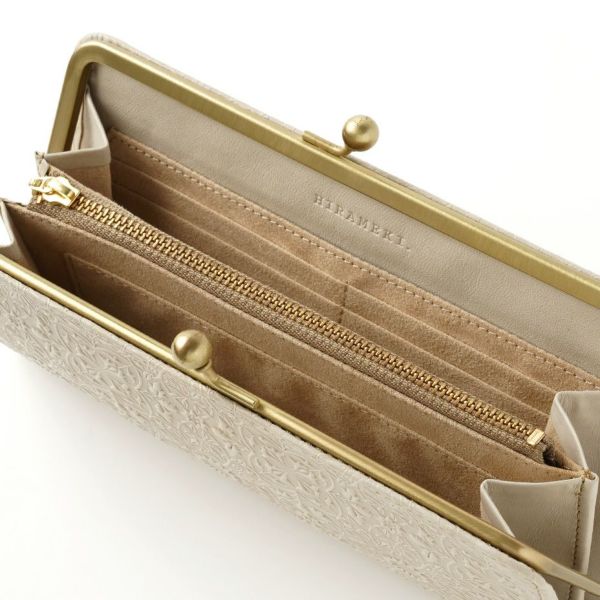 【未使用・新品同様】HIRAMEKI. がま口長財布 モリス レザー 型押し 楽天市場】【 HIRAMEKI. 公式 】高評価☆4.91 がま口長財布