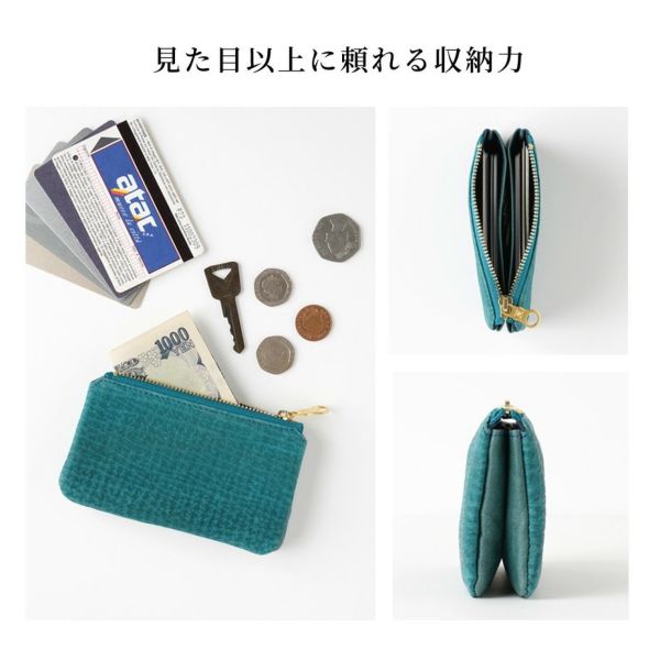 シャークレザー】国産サメ革を使用した大容量のポーチ型ウォレット☆